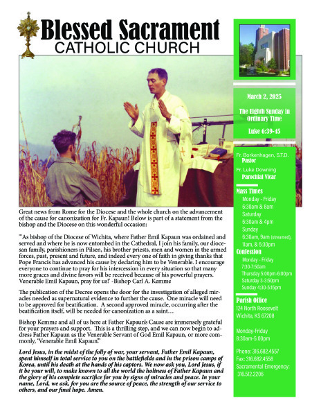 Sunday, March 2, 2025 Bulletin