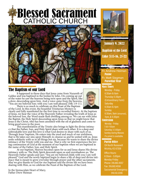 Sunday, January 9, 2022 Bulletin