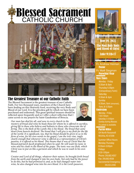Sunday, June 19, 2022 Bulletin