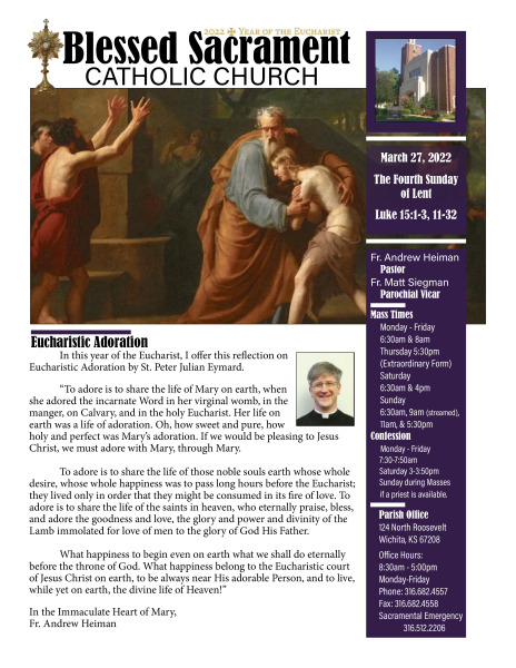 Sunday, March 27, 2022 Bulletin