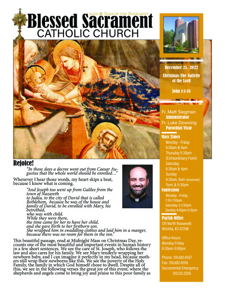 Sunday, December 25, 2022 Bulletin