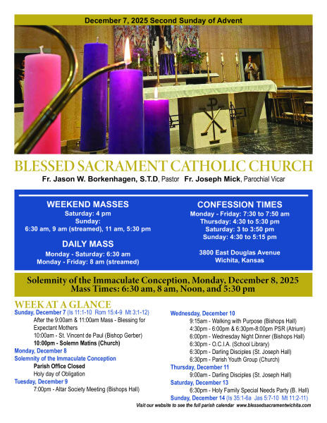 Sunday, December 7, 2025 Bulletin