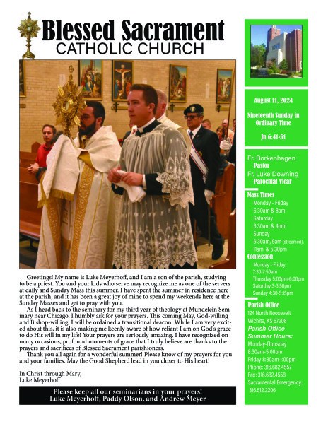 Sunday, August 11, 2024