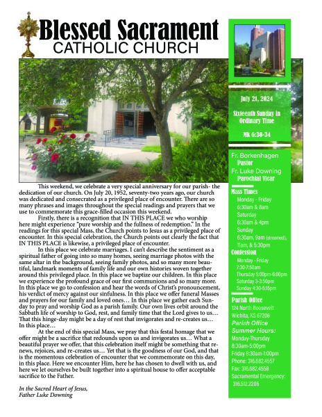Sunday, July 21, 2024