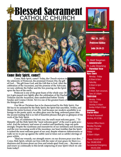 Sunday, May 28, 2023 Bulletin