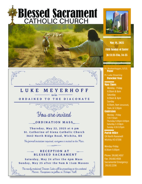 Sunday, May 18, 2025 Bulletin