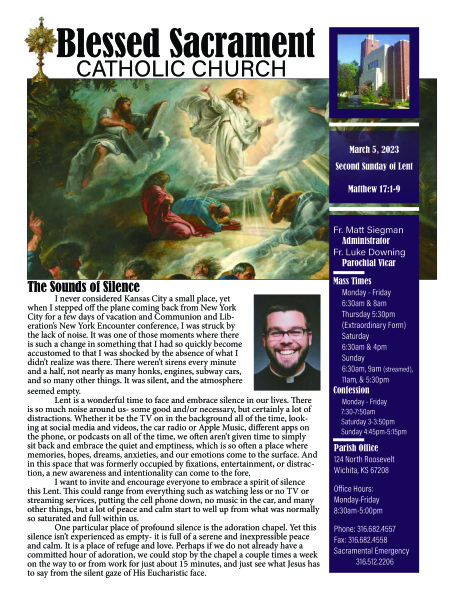 Sunday, March 5, 2023 Bulletin
