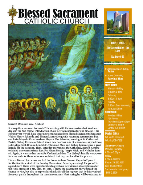 Sunday, June 1, 2025 Bulletin