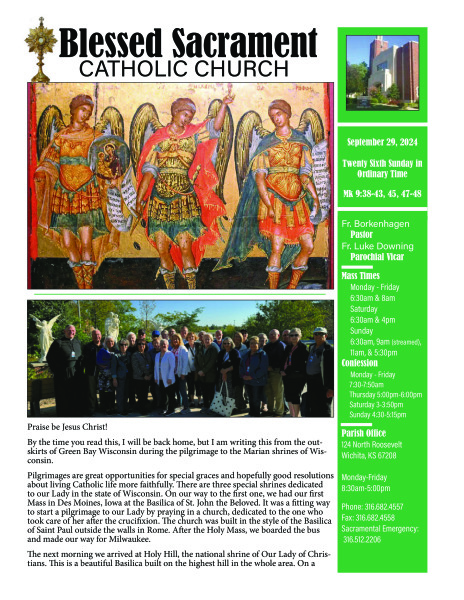 Sunday, September 29, 2024 Bulletin