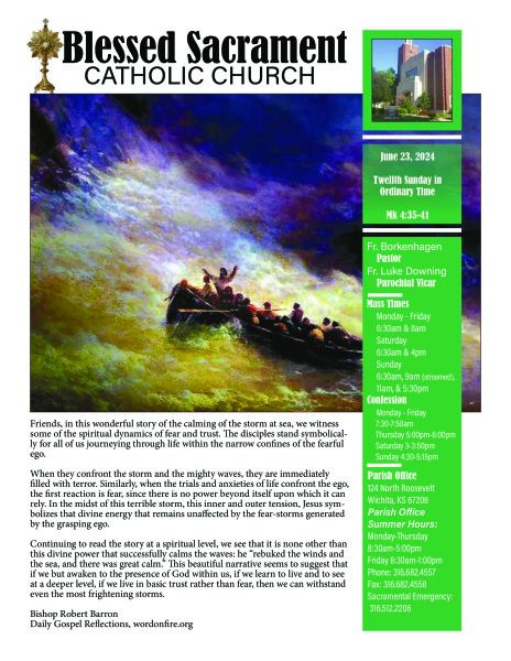 Sunday, June 23, 2024 Bulletin