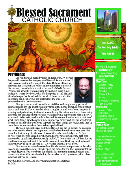 Sunday, June 4, 2023 Bulletin