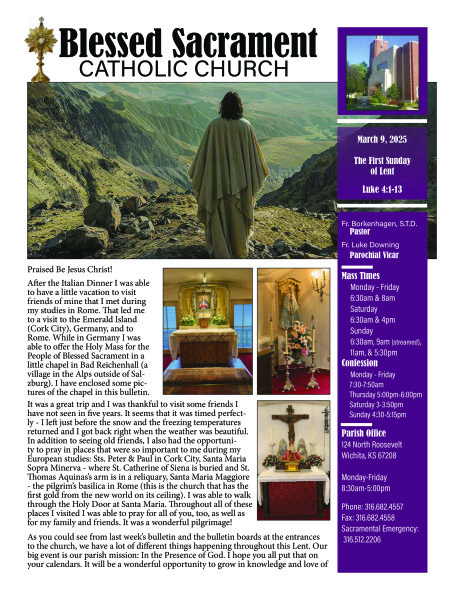 Sunday, March 9, 2025 Bulletin