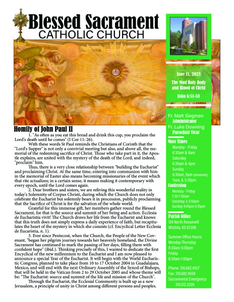 Sunday, June 11, 2023
