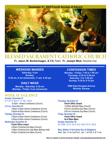 Sunday, December 21, 2025 Bulletin