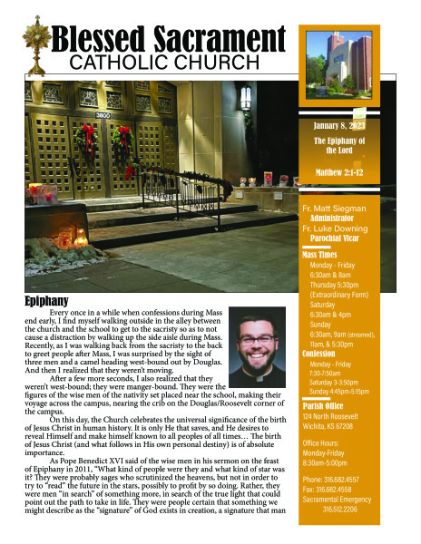 Sunday, January 8, 2023 Bulletin