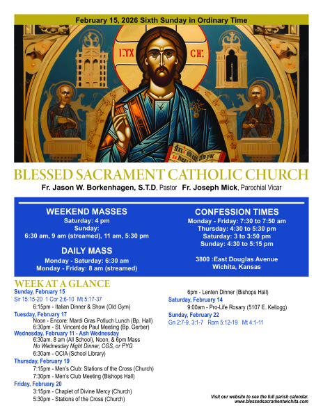 Sunday, February 15, 2026 Bulletin