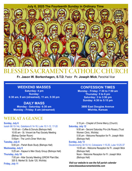 Sunday, July 6, 2025 Bulletin