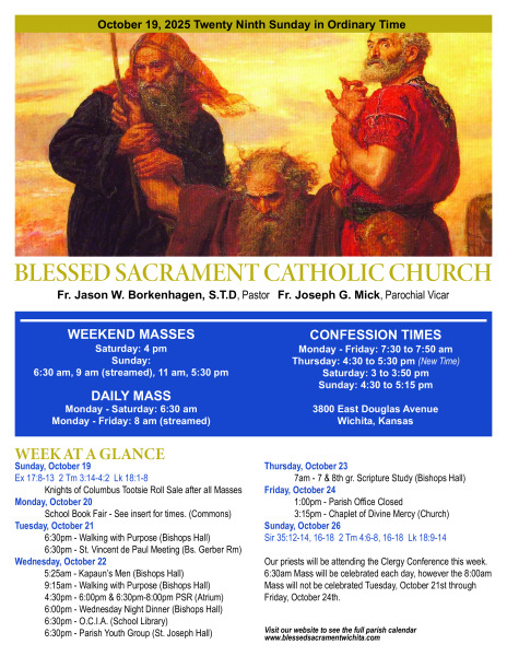 Sunday, October 19, 2025 Bulletin