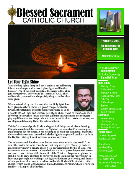 Sunday, February 5, 2023 Bulletin