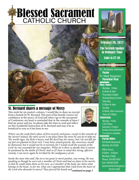 Sunday, February 20, 2022 Bulletin